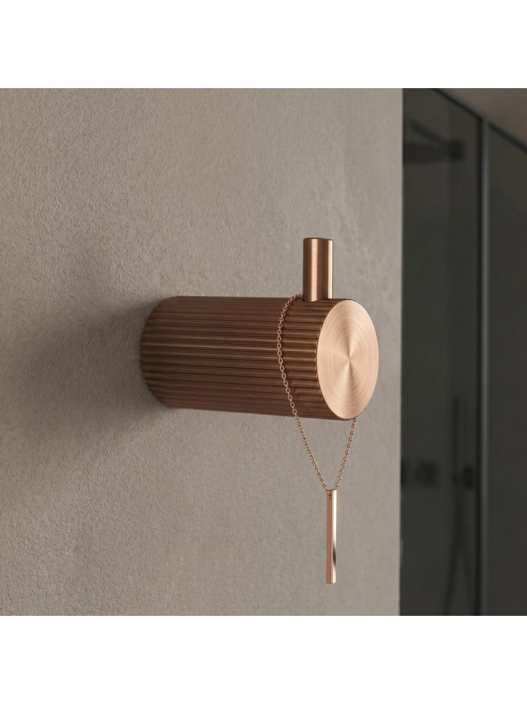 Cuier de baie Rea Solo 64104 Cupru Periat 30x45x52 mm metal montaj suruburi [8]