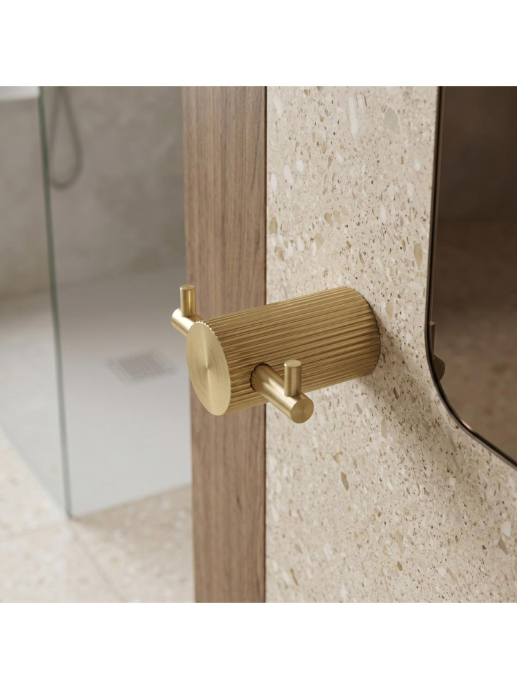 Cuier de baie Rea Solo 64104A auriu periat metal 72x30x52 mm [7]