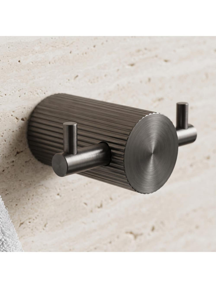 Cuier de baie Rea Solo 64104A finisaj titan 72x52x30 mm metal montaj suruburi [7]