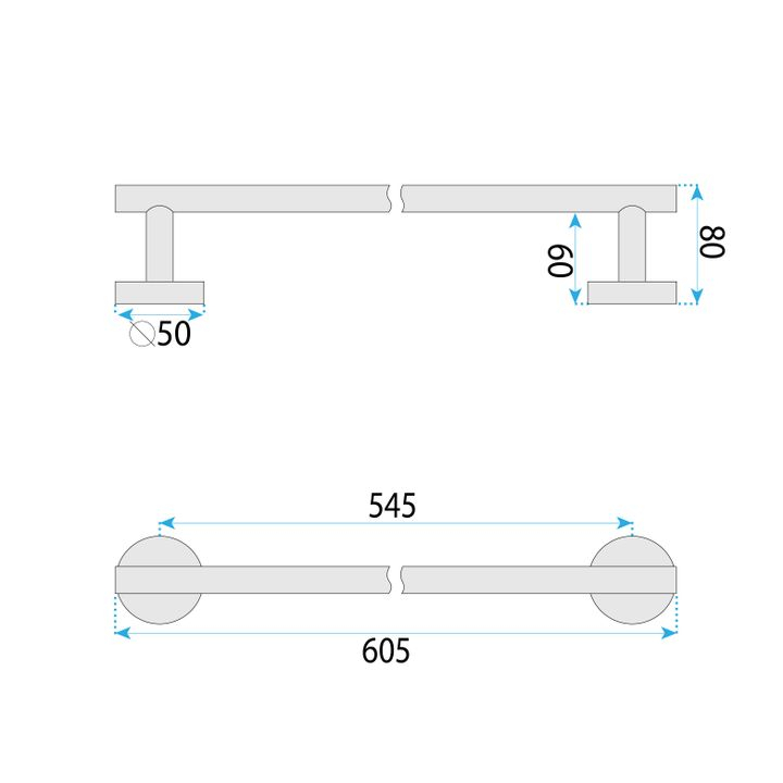 Cuier de baie 6603 Modern crom periat  [11]