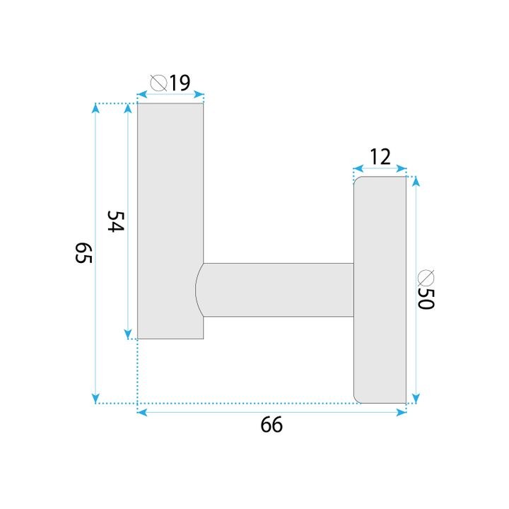 Cuier de baie 6606 Modern crom periat [10]