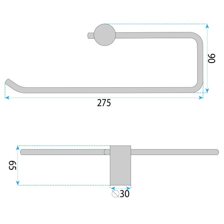 Cuier de baie 9710 Prism crom periat [12]
