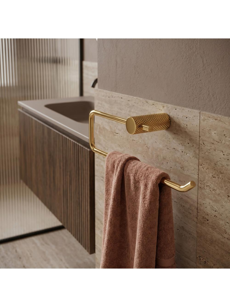 Cuier de baie Rea Otto A62305G auriu 265x95x70mm metal montaj suruburi [5]