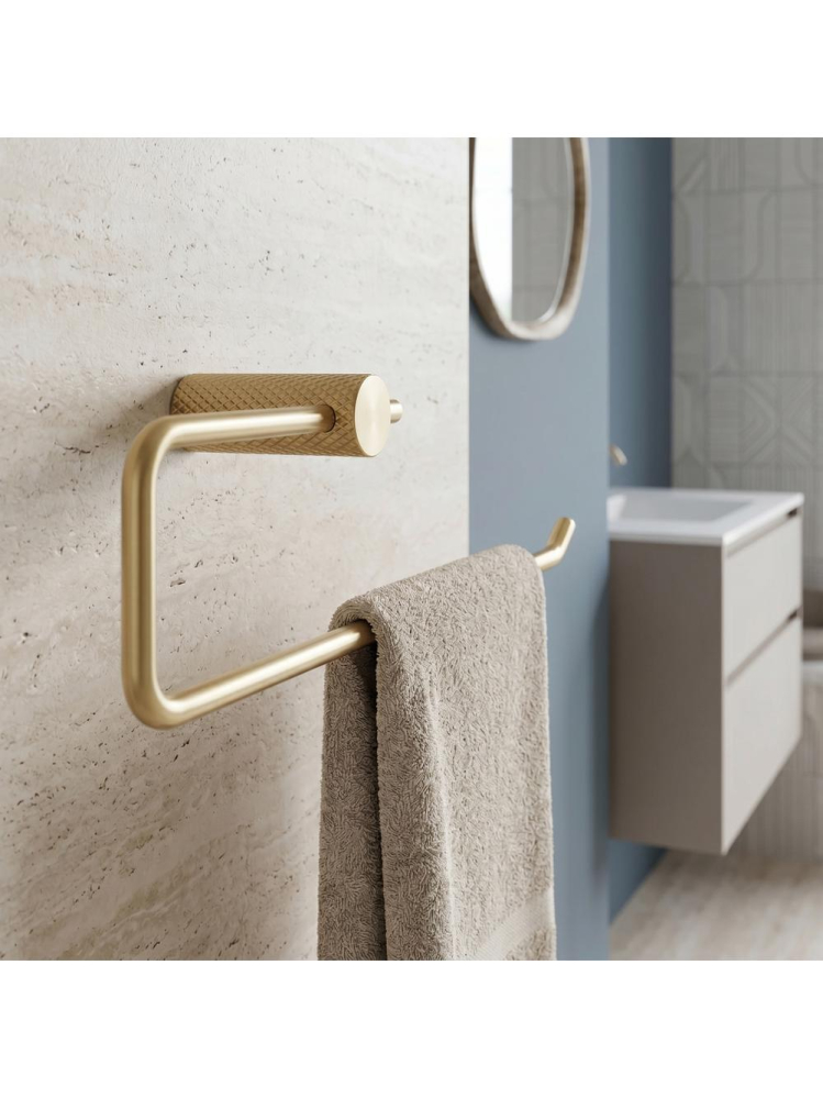 Cuier de baie Rea Otto A62310BG auriu periat 265x95x70 mm [6]