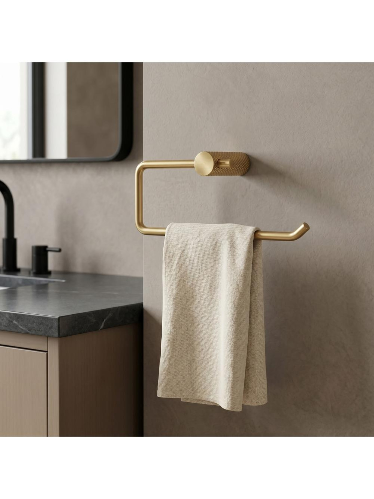 Cuier de baie Rea Otto A62310BG auriu periat 265x95x70 mm [3]