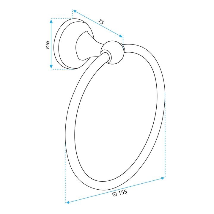 Cuier de baie auriu periat 332867 RETRO [11]