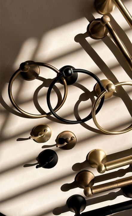 Cuier de baie auriu periat 332867 RETRO [10]