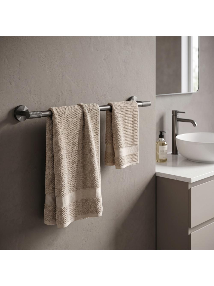 Cuier de baie Rea Galo 5701 finisaj titan 615x75x50 mm metal montaj perete [4]
