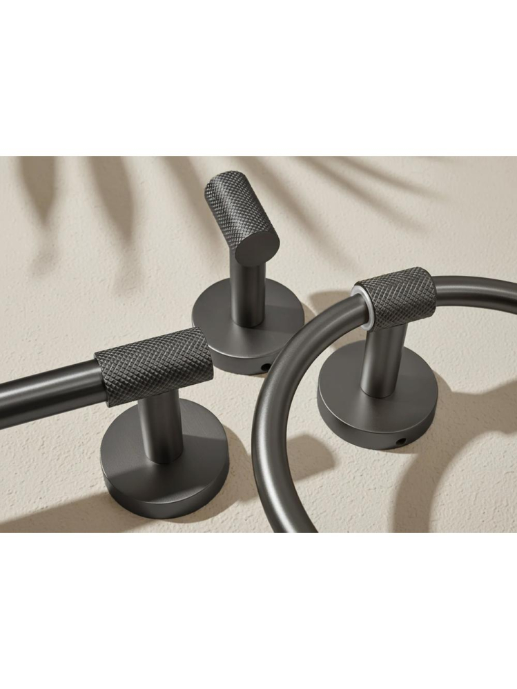 Cuier de baie Rea Galo 5701 finisaj titan 615x75x50 mm metal montaj perete [7]