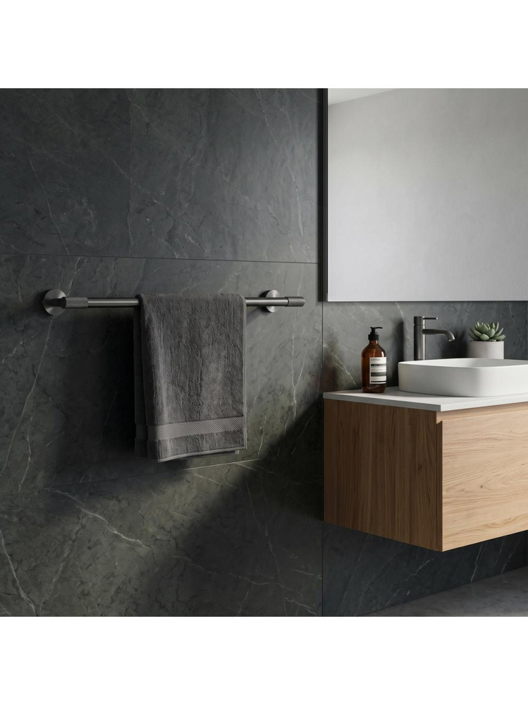 Cuier de baie Rea Galo 5701 finisaj titan 615x75x50 mm metal montaj perete [5]
