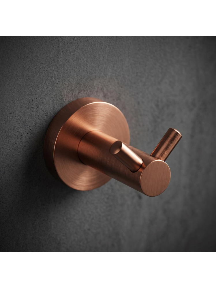Cuier de baie Rea Leo 5605 cupru periat metal 50x50x70 mm [3]