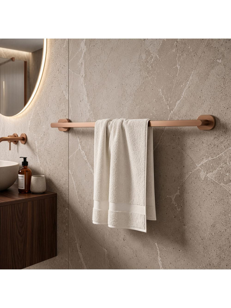 Cuier de baie Rea Til 101 cupru periat 575x65x35mm montaj suruburi [2]