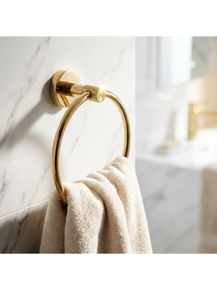 Cuier de baie Ring 6610 Modern auriu [9]