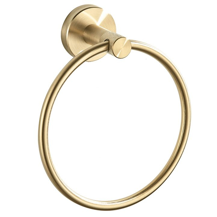 Cuier de baie Ring 6610 Modern auriu periat [3]