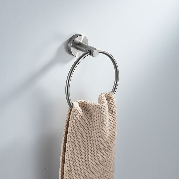 Cuier de baie Ring 6610 Modern crom periat [2]
