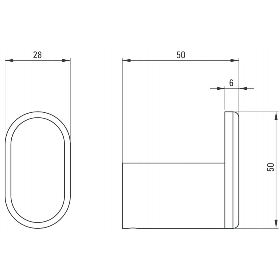 Cuier Deante Round negru [2]