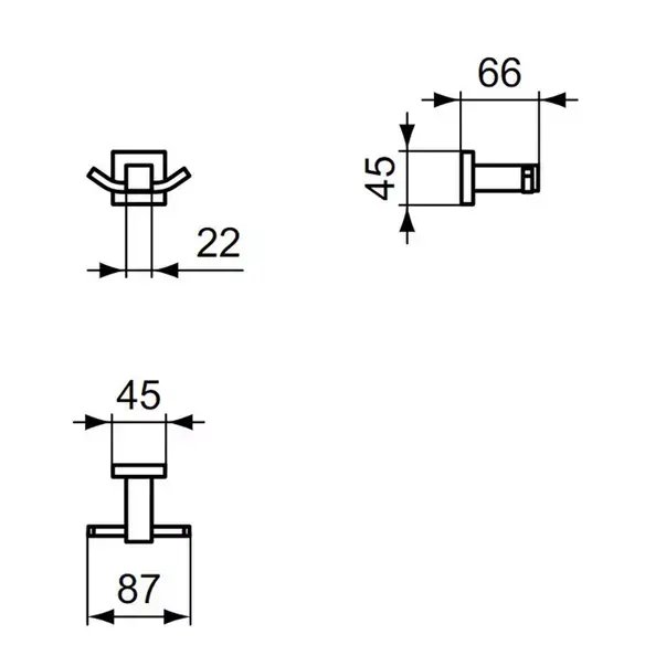 Cuier dublu Ideal Standard IOM [3]