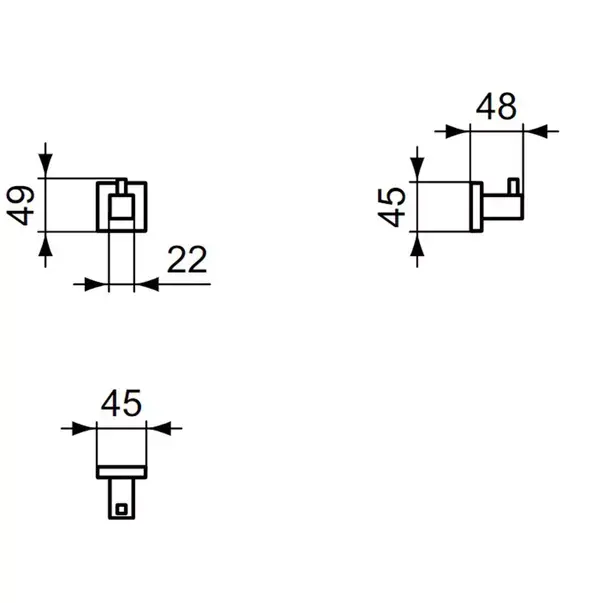 Cuier simplu Ideal Standard IOM [2]