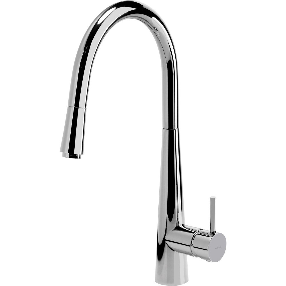Deante Aster Baterie chiuveta bucatarie monocomanda cu dus extractibil H42 cm, crom [1]