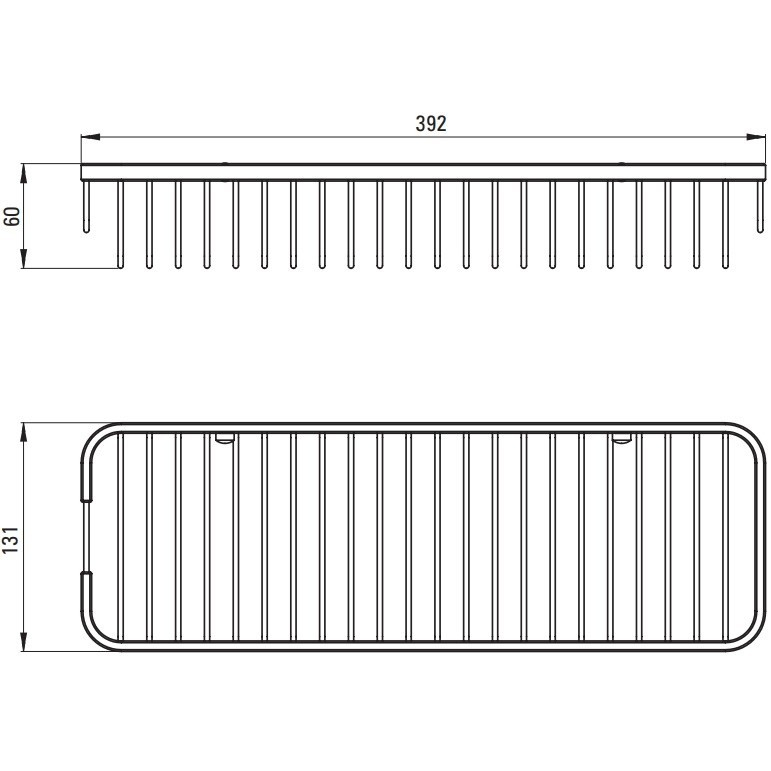 Deante Round Polita de dus 39 cm, crom [4]