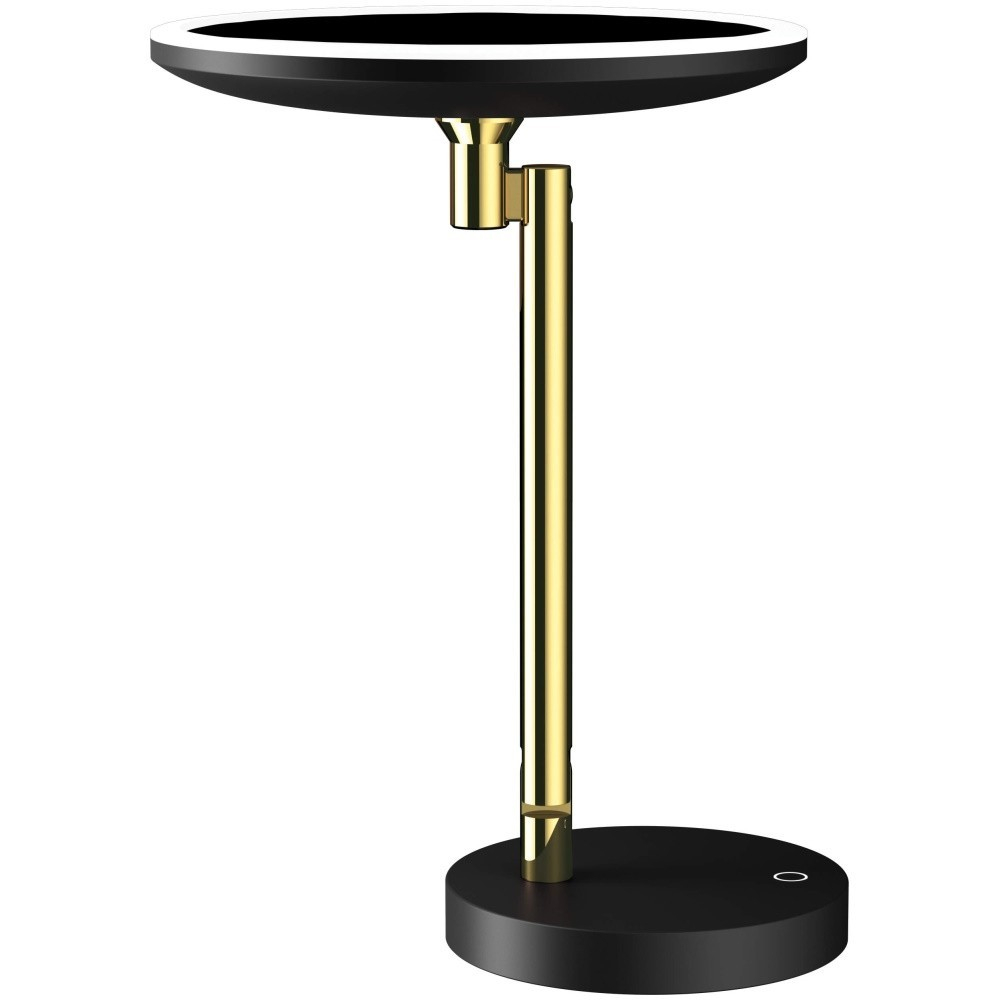 Deante Silia Oglinda cosmetica cu iluminare LED Ø22 cm, auriu [2]