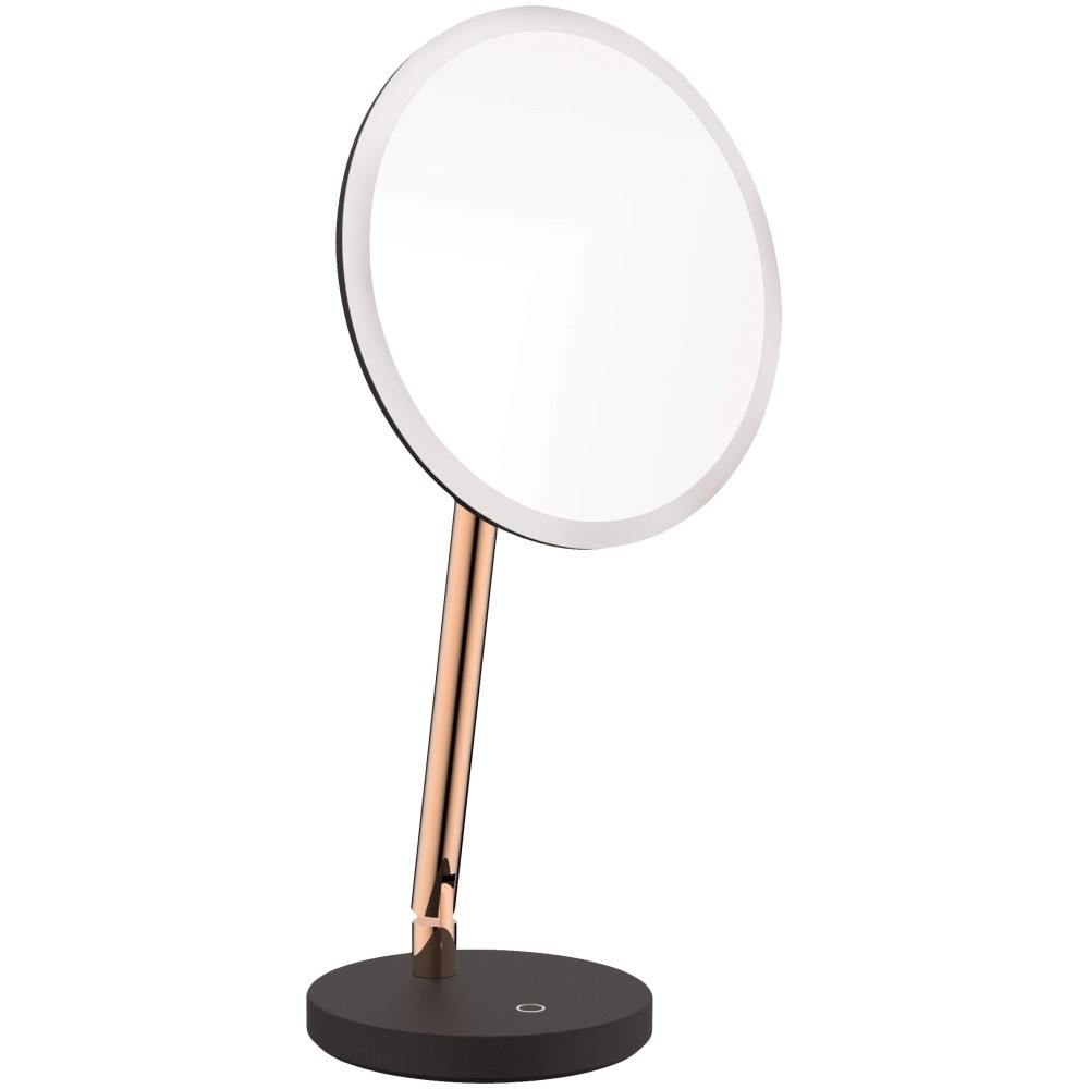 Deante Silia Oglinda cosmetica cu iluminare LED Ø22 cm, auriu (rose gold) [1]