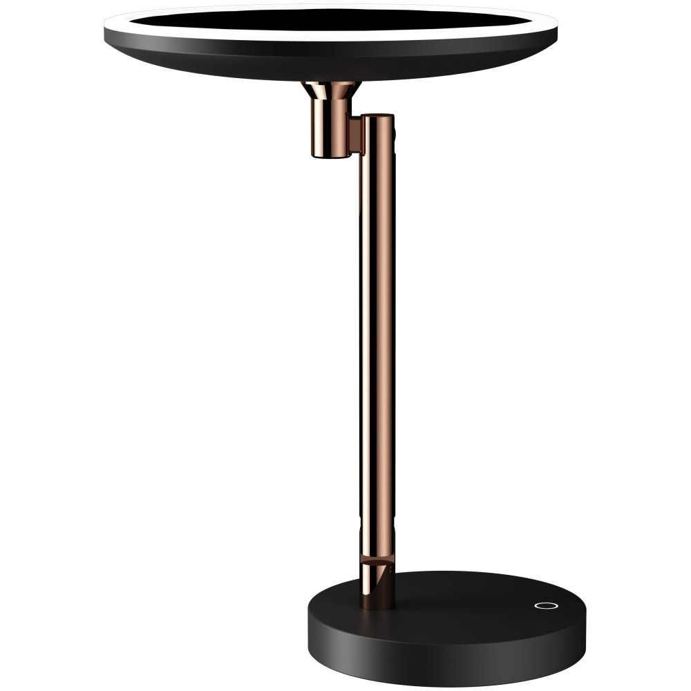 Deante Silia Oglinda cosmetica cu iluminare LED Ø22 cm, auriu (rose gold) [2]