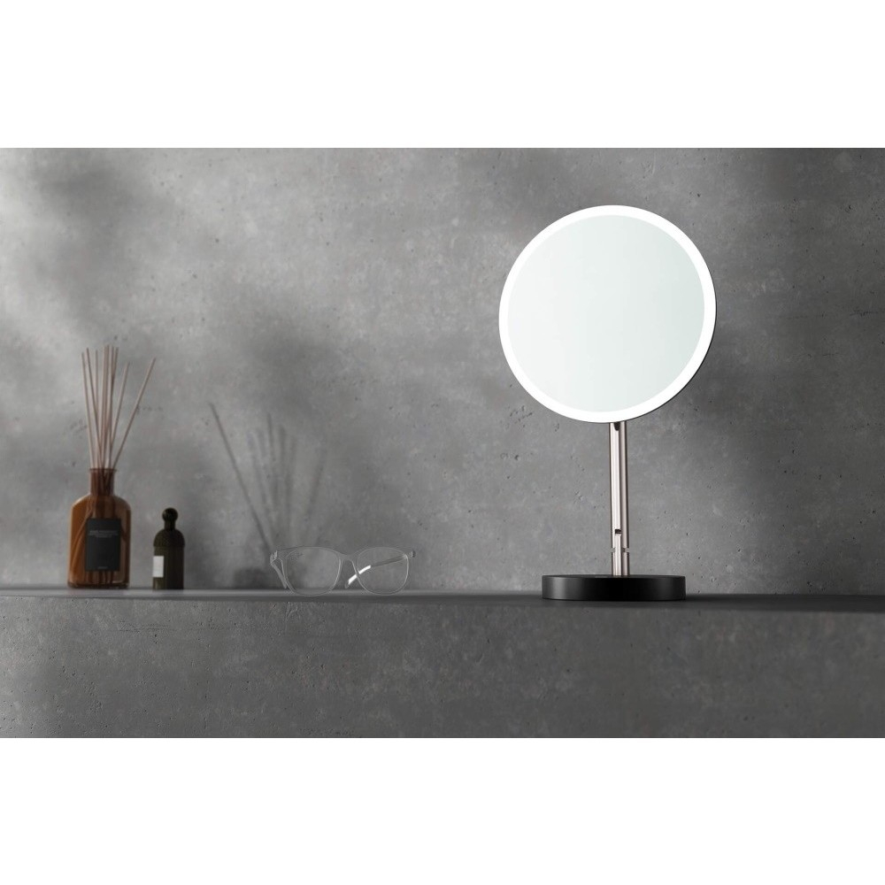 Deante Silia Oglinda cosmetica cu iluminare LED Ø22 cm, crom [5]