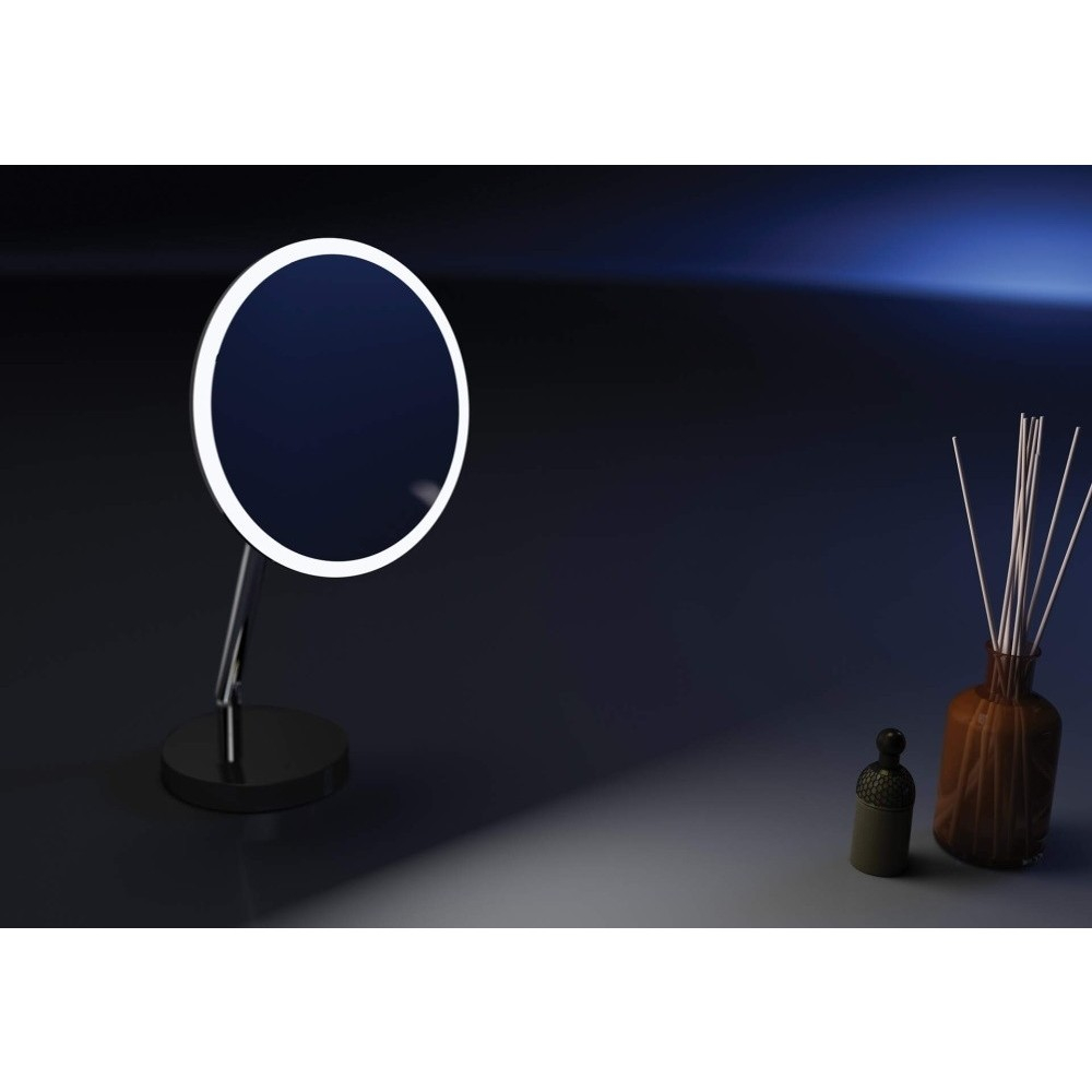 Deante Silia Oglinda cosmetica cu iluminare LED Ø22 cm, crom [8]