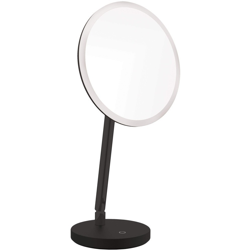 Deante Silia Oglinda cosmetica cu iluminare LED Ø22 cm, negru [1]