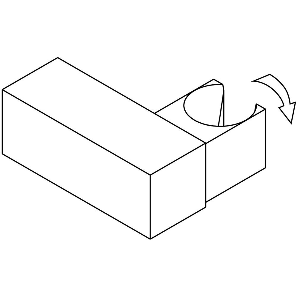 Deante Square Suport fix para de dus, crom [2]