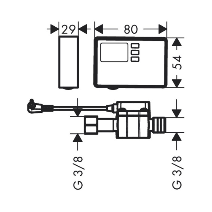 Debimetru, Hansgrohe, F23 [2]