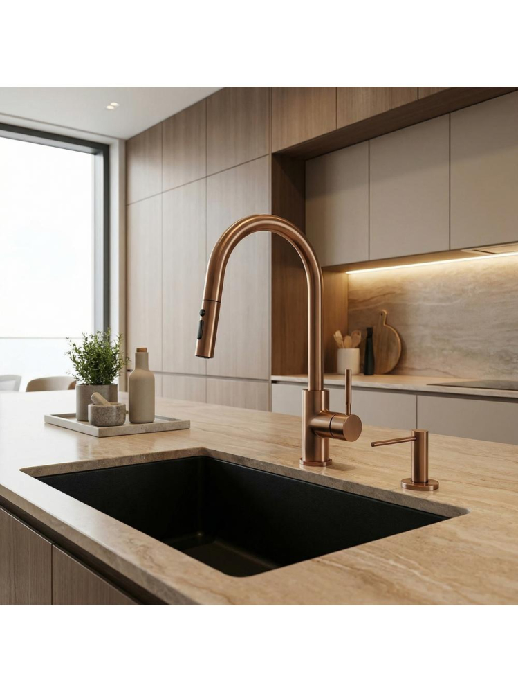 Dispenser chuveta pentru detergent Rea DEX cupru periat [2]