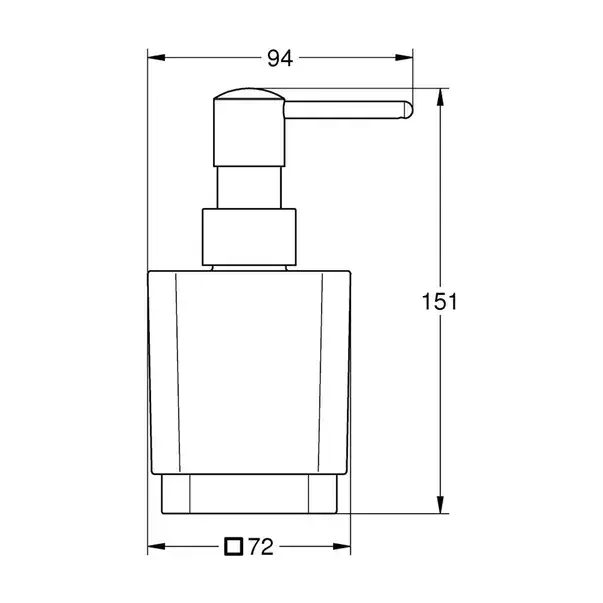 Dozator sapun lichid Grohe Selection Cube crom lucios [2]