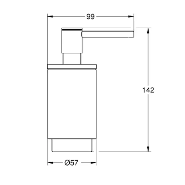Dozator sapun lichid Grohe Selection negru mat Phantom Black [2]