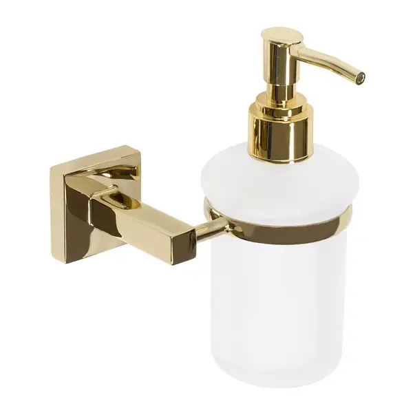 Dozator sapun lichid Rea 322197A finisaj alb - auriu [3]