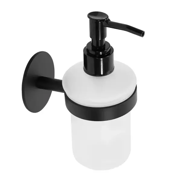Dozator sapun lichid Rea 322217A finisaj alb - negru [1]