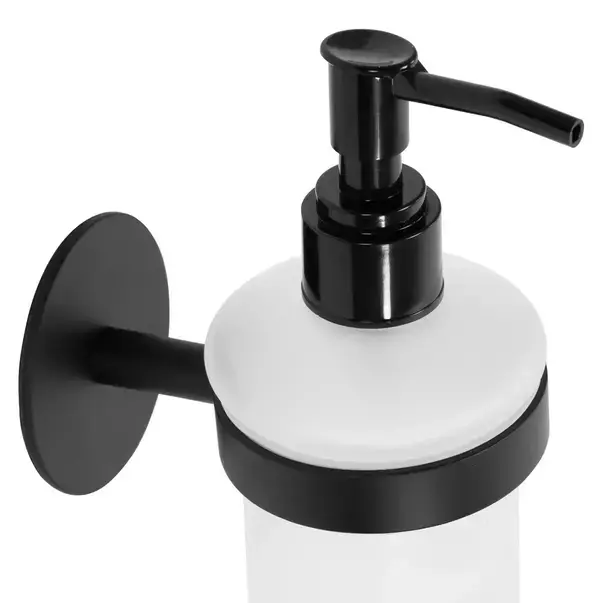 Dozator sapun lichid Rea 322217A finisaj alb - negru [2]