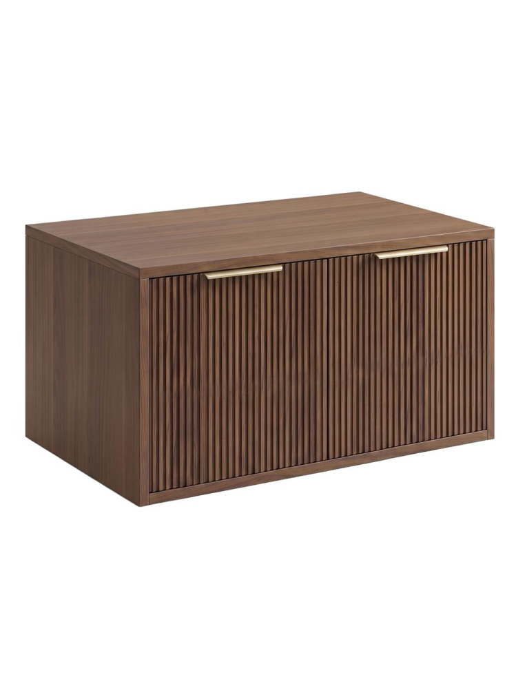 Dulap baie pentru lavoar Rea Core 80cm maro [9]