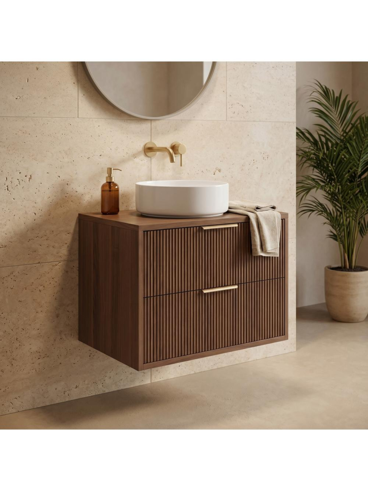 Dulap baie pentru lavoar Rea Mono 60cm maro [5]