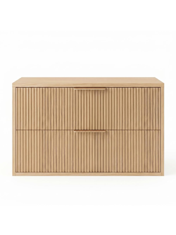 Dulap baie pentru lavoar Rea Mono 80cm bej [2]