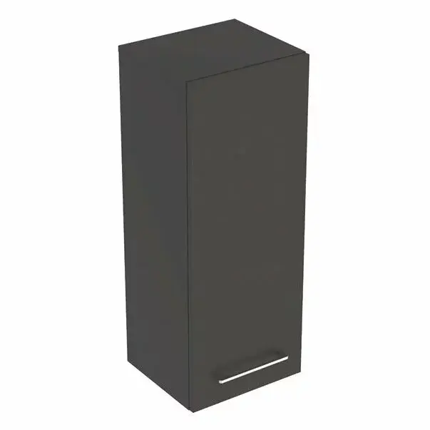 Dulap baie suspendat lava gri inchis Geberit Selnova Square 1 usa 85 cm [1]