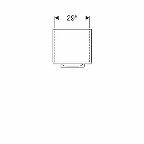 Dulap baie suspendat nuc deschis Geberit Selnova Square 1 usa 85 cm [5]