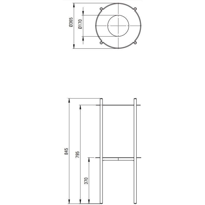 Dulap baza negru Deante Silia 36x84 cm [6]