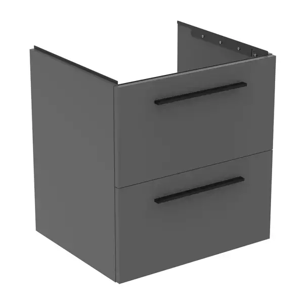 Dulap baza suspendat Ideal Standard i.life B gri quartz mat 2 sertare 60 cm [1]