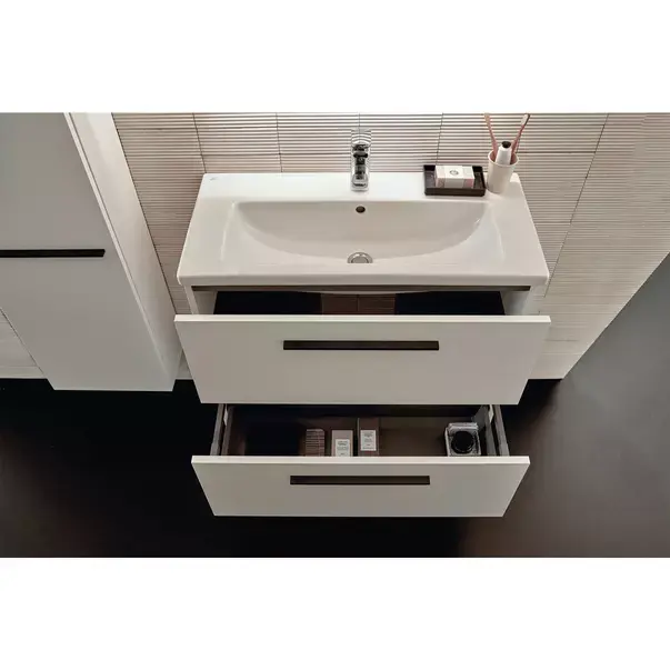 Dulap baza suspendat Ideal Standard i.life S 2 sertare alb mat 80 cm [4]