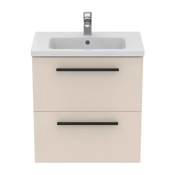 Dulap baza suspendat Ideal Standard i.life S 2 sertare bej - nisip 60 cm [2]