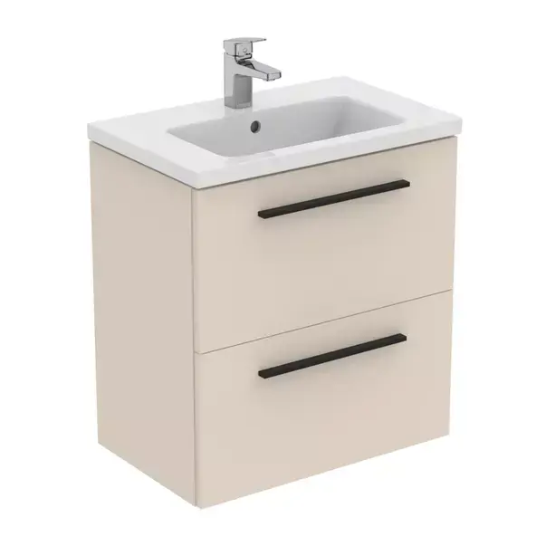 Dulap baza suspendat Ideal Standard i.life S 2 sertare bej - nisip 60 cm [3]