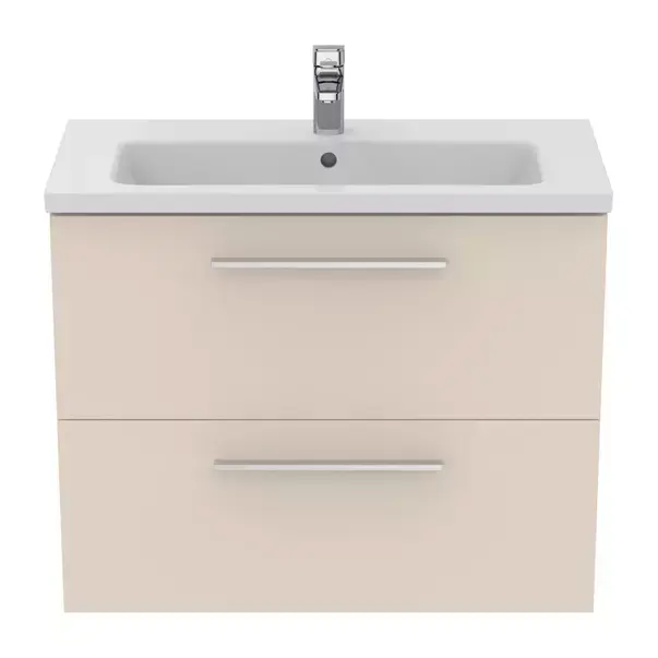 Dulap baza suspendat Ideal Standard i.life S 2 sertare bej - nisip 80 cm [2]