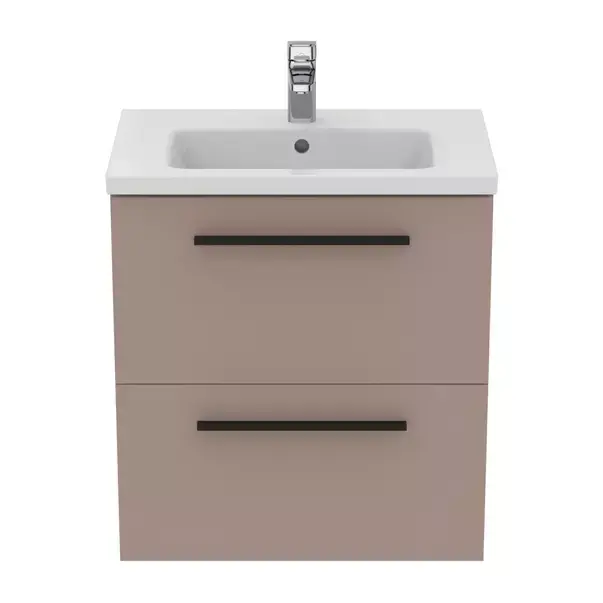 Dulap baza suspendat Ideal Standard i.life S 2 sertare gri - bej 60 cm [4]